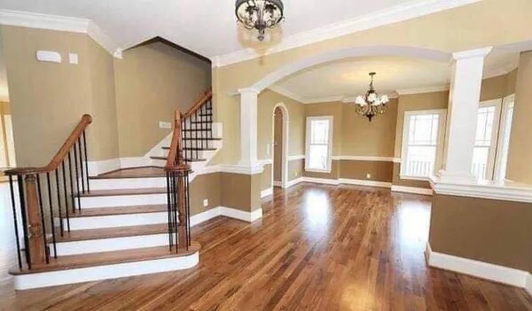 Freshly painted open-concept living room interior in Boise, ID